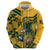 Custom South Africa Rugby Hoodie Springboks With Protea Cynaroides - Wonder Print Shop