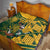 Custom South Africa Rugby Quilt Springboks With Protea Cynaroides