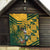 Custom South Africa Rugby Quilt Springboks With Protea Cynaroides