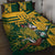 Custom South Africa Rugby Quilt Bed Set Springboks With Protea Cynaroides - Wonder Print Shop