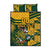 Custom South Africa Rugby Quilt Bed Set Springboks With Protea Cynaroides - Wonder Print Shop