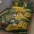 Custom South Africa Rugby Quilt Bed Set Springboks With Protea Cynaroides - Wonder Print Shop