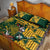 Custom South Africa Rugby Quilt Bed Set Springboks With Protea Cynaroides - Wonder Print Shop