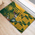 Custom South Africa Rugby Rubber Doormat Springboks With Protea Cynaroides - Wonder Print Shop