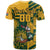 Custom South Africa Rugby T Shirt Springboks With Protea Cynaroides - Wonder Print Shop