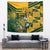 Custom South Africa Rugby Tapestry Springboks With Protea Cynaroides - Wonder Print Shop