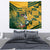 Custom South Africa Rugby Tapestry Springboks With Protea Cynaroides - Wonder Print Shop