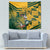 Custom South Africa Rugby Tapestry Springboks With Protea Cynaroides - Wonder Print Shop