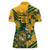 Custom South Africa Rugby Women Polo Shirt Springboks With Protea Cynaroides