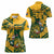 Custom South Africa Rugby Women Polo Shirt Springboks With Protea Cynaroides