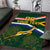 Custom South Africa Rugby Area Rug Springboks Mascot African Pattern - Wonder Print Shop