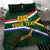 Custom South Africa Rugby Bedding Set Springboks Mascot African Pattern - Wonder Print Shop