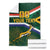 Custom South Africa Rugby Blanket Springboks Mascot African Pattern