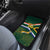 Custom South Africa Rugby Car Mats Springboks Mascot African Pattern - Wonder Print Shop