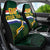 Custom South Africa Rugby Car Seat Cover Springboks Mascot African Pattern - Wonder Print Shop