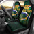 Custom South Africa Rugby Car Seat Cover Springboks Mascot African Pattern - Wonder Print Shop