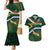 Custom South Africa Rugby Couples Matching Mermaid Dress and Hawaiian Shirt Springboks Mascot African Pattern - Wonder Print Shop