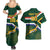 Custom South Africa Rugby Couples Matching Summer Maxi Dress and Hawaiian Shirt Springboks Mascot African Pattern - Wonder Print Shop