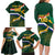 Custom South Africa Rugby Family Matching Long Sleeve Bodycon Dress and Hawaiian Shirt Springboks Mascot African Pattern - Wonder Print Shop