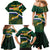 Custom South Africa Rugby Family Matching Mermaid Dress and Hawaiian Shirt Springboks Mascot African Pattern - Wonder Print Shop