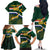 Custom South Africa Rugby Family Matching Off The Shoulder Long Sleeve Dress and Hawaiian Shirt Springboks Mascot African Pattern - Wonder Print Shop