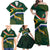 Custom South Africa Rugby Family Matching Off Shoulder Maxi Dress and Hawaiian Shirt Springboks Mascot African Pattern - Wonder Print Shop