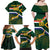 Custom South Africa Rugby Family Matching Off Shoulder Maxi Dress and Hawaiian Shirt Springboks Mascot African Pattern - Wonder Print Shop