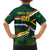 Custom South Africa Rugby Family Matching Puletasi and Hawaiian Shirt Springboks Mascot African Pattern - Wonder Print Shop