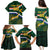 Custom South Africa Rugby Family Matching Puletasi and Hawaiian Shirt Springboks Mascot African Pattern - Wonder Print Shop