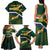 Custom South Africa Rugby Family Matching Tank Maxi Dress and Hawaiian Shirt Springboks Mascot African Pattern - Wonder Print Shop