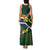 Custom South Africa Rugby Family Matching Tank Maxi Dress and Hawaiian Shirt Springboks Mascot African Pattern - Wonder Print Shop