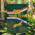 Custom South Africa Rugby Garden Flag Springboks Mascot African Pattern - Wonder Print Shop