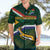 Custom South Africa Rugby Hawaiian Shirt Springboks Mascot African Pattern - Wonder Print Shop