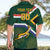 Custom South Africa Rugby Hawaiian Shirt Springboks Mascot African Pattern - Wonder Print Shop