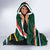 Custom South Africa Rugby Hooded Blanket Springboks Mascot African Pattern