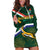 Custom South Africa Rugby Hoodie Dress Springboks Mascot African Pattern - Wonder Print Shop