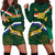 Custom South Africa Rugby Hoodie Dress Springboks Mascot African Pattern - Wonder Print Shop