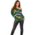 Custom South Africa Rugby Off Shoulder Sweater Springboks Mascot African Pattern - Wonder Print Shop