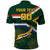 Custom South Africa Rugby Polo Shirt Springboks Mascot African Pattern - Wonder Print Shop