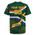 Custom South Africa Rugby Rugby Jersey Springboks Mascot African Pattern - Wonder Print Shop