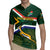 Custom South Africa Rugby Rugby Jersey Springboks Mascot African Pattern - Wonder Print Shop