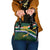 Custom South Africa Rugby Shoulder Handbag Springboks Mascot African Pattern