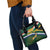 Custom South Africa Rugby Shoulder Handbag Springboks Mascot African Pattern