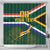 Custom South Africa Rugby Shower Curtain Springboks Mascot African Pattern