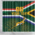 Custom South Africa Rugby Shower Curtain Springboks Mascot African Pattern