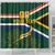 Custom South Africa Rugby Shower Curtain Springboks Mascot African Pattern