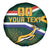 Custom South Africa Rugby Spare Tire Cover Springboks Mascot African Pattern - Wonder Print Shop