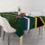 Custom South Africa Rugby Tablecloth Springboks Mascot African Pattern