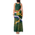 Custom South Africa Rugby Tank Maxi Dress Springboks Mascot African Pattern