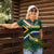 Custom South Africa Rugby Women Polo Shirt Springboks Mascot African Pattern - Wonder Print Shop